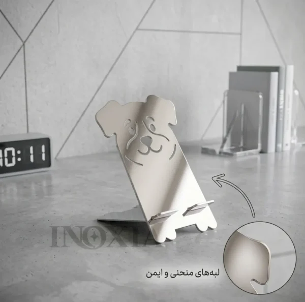 هولدر موبایل سگ استیل | هولدر طرح سگ اینوکسیا