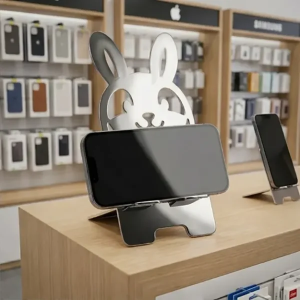 هولدر موبایل خرگوش استیل | استند گوشی طرح خرگوش
