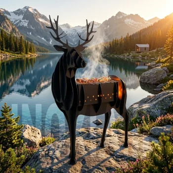 منقل کباب مدل Deer | باربیکیو پازلی طرح گوزن